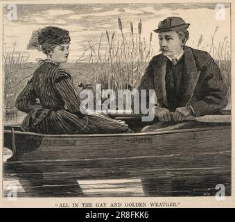 'All in the gay and Golden Weather,' de Appletons' Journal of Literature, Science, and Art, 12 juin 1869 1869 par Winslow Homer, né Boston, ma 1836-mort Prout's Neck, ME 1910 Banque D'Images