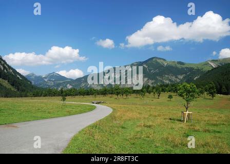 Vallée d'Ahornboden (plaine d'érable) dans les montagnes Karwendel en Tyrol Autriche Banque D'Images