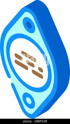 illustration vectorielle d'icône isométrique pour ingénieur électricien transistor Illustration de Vecteur