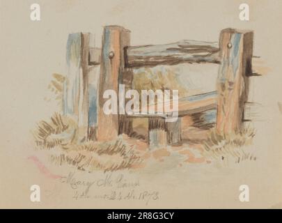 Sans titre (Stile) 1873 par Mary Vaux Walcott, née Philadelphie, PA 1860-mort St. Andrews, Nouveau-Brunswick, Canada 1940 Banque D'Images