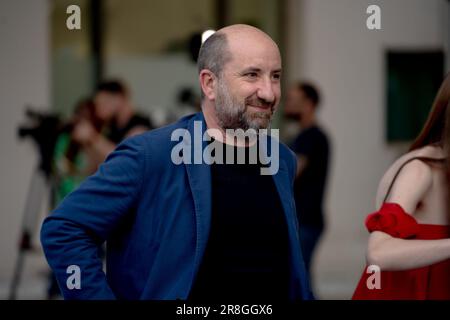 ROME, ITALIE - JUIN 20: Antonio Albanese assiste au 77th Natri d'Argento 2023 - Cinéma au MAXXI on 20 juin 2023 à Rome, Italie (photo de Luca Carlino/NurPhoto) Banque D'Images