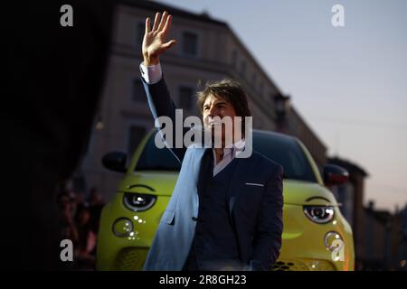 ROME, ITALIE - JUIN 19: Tom Cruise participe à la première mondiale de Paramount Pictures ''la Commission: Impossible - Dead Reckoning part One' à l'Auditorium della Conciliazione on 19 juin 2023 à Rome, Italie. (Photo par Luca Carlino/NurPhoto)0 Banque D'Images