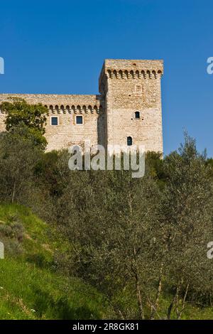 Rocca Di Albornoz, Narni, Ombrie Banque D'Images