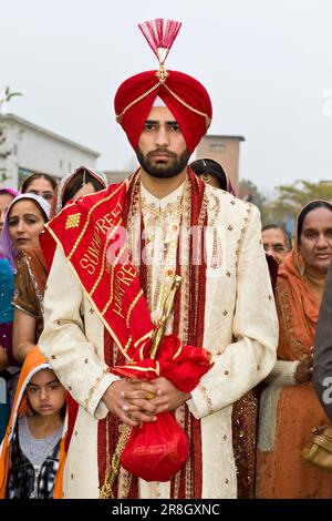 Mariage Sikh, Novellara, province de Reggio Emila Banque D'Images