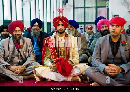 Mariage Sikh, Novellara, province de Reggio Emila Banque D'Images