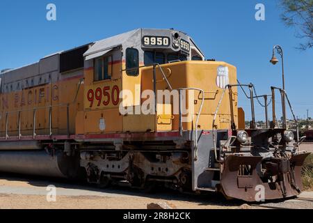 Barstow, Californie, États-Unis. 20th juin 2018. Union Pacific Locomotive 9950, diesel électrique, construit en 1980 (Credit image: © Ian L. Sitren/ZUMA Press Wire) USAGE ÉDITORIAL SEULEMENT! Non destiné À un usage commercial ! Banque D'Images