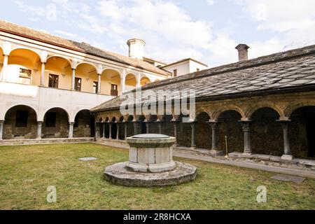 Église Sant'orso. Aoste. Val d'aoste. Italie Banque D'Images