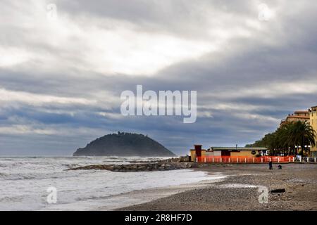 Isola Gallinara. Albenga. Ligurie. Italie Banque D'Images