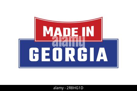 Fabriqué en Georgia Seal Vector Illustration de Vecteur