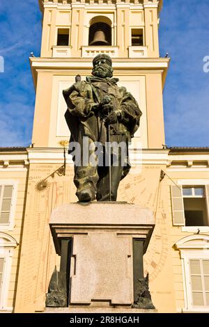 Statue de Garibaldi. Place Garibaldi. Parme. Emilie-Romagne. Italie Banque D'Images