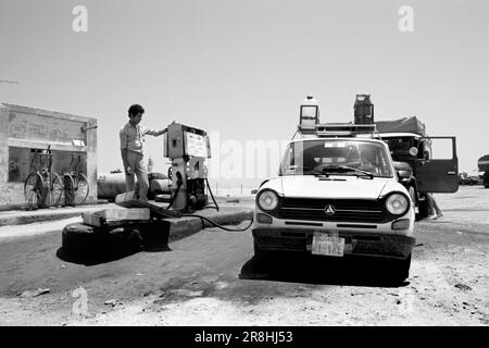 RAID dans le désert. 70s-80s Banque D'Images