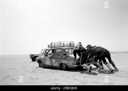 RAID dans le désert. 70s-80s Banque D'Images