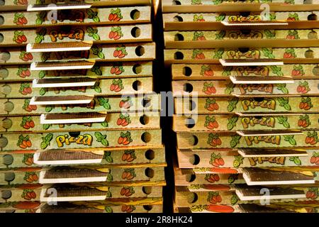 Pizza Takeaway Banque D'Images