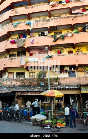 Quartier pauvre près de Colaba. Bombay. Inde Banque D'Images