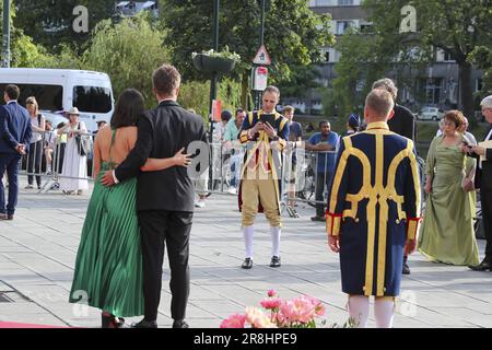 Bruxelles, Belgique. 21st juin 2023. Illustration la photo montre un concert à Flagey, le deuxième jour de la visite officielle du couple royal néerlandais en Belgique, à Bruxelles, le mercredi 21 juin 2023. BELGA PHOTO NICOLAS MATERLINCK crédit: Belga News Agency/Alay Live News Banque D'Images