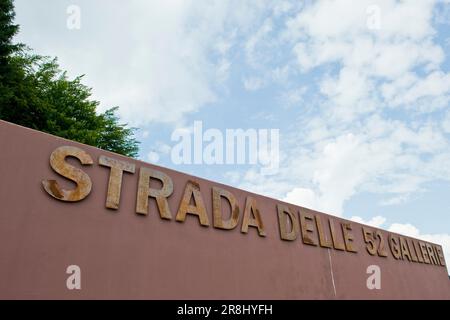 Strada Delle 52 Gallerie. Massiccio Del Pasubio Banque D'Images