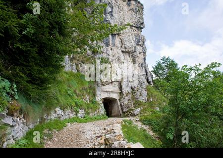 Strada Delle 52 Gallerie. Massiccio Del Pasubio Banque D'Images