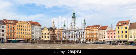 Ceske Budejovice, République Tchèque - 06 20 2023: Place Predydl Otakar II, Banque D'Images