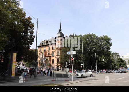 Munich la capitale de l'État fédéral de Bavière. Après Berlin et Hambourg, est la troisième ville la plus peuplée d'Allemagne et est connue comme une de t. Banque D'Images