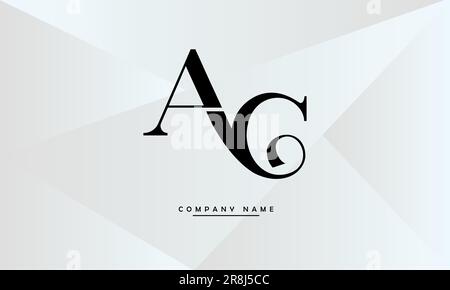 AC, CA lettres abstraites logo Monogram Illustration de Vecteur