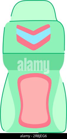 jeune déodorant femmes illustration vectorielle de dessin animé Illustration de Vecteur