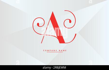 AC, CA lettres abstraites logo Monogram Illustration de Vecteur