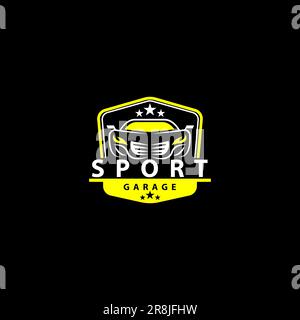 logo de l'emblème de l'étoile de l'écran de protection de la voiture vecteur Illustration de Vecteur