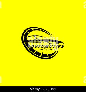 Logo de voiture à vitesse automatique, motif vectoriel Illustration de Vecteur