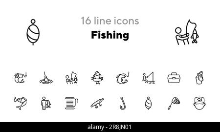 Icône de la pêche Illustration de Vecteur