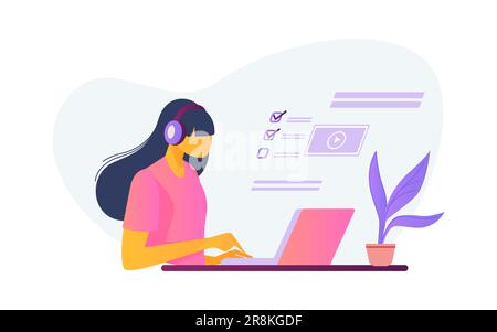 Utilisateurs d'applications en ligne définis Illustration de Vecteur