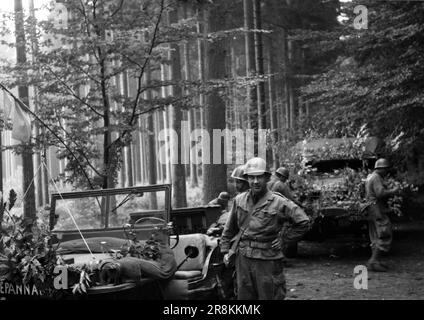 Willys Jeep - Französisches Heer / Armée de terre française / Armée de terre / troupes Coloniales / troupes de Marine - Geländewagen Willys MB / Jeep Willys Overland / Véhicule tout-terrain Willys Jeep Banque D'Images