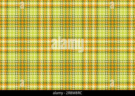 Texture sans coutures de tartan à carreaux écossais avec toile de fond en tissu vectoriel de couleur citron vert et claire. Illustration de Vecteur