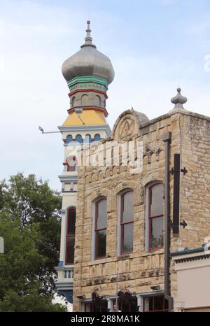 Mason Lodge historique situé dans le centre-ville de Georgetown, Texas Banque D'Images