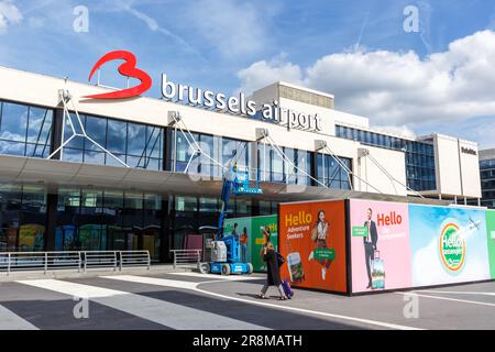 Bruxelles, Belgique - 21 mai 2022: Aérogare de l'aéroport de Bruxelles (BRU) en Belgique. Banque D'Images