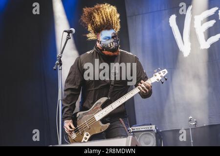 Copenhague, Danemark. 15th, juin 2023. Le groupe American metalcore Vended donne un concert en direct lors du festival danois du métal lourd Copenhague 2023. (Crédit photo: Gonzales photo - Peter Troest). Banque D'Images