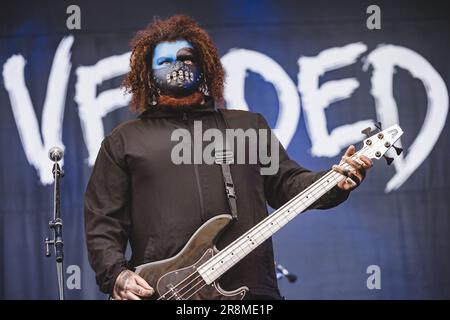 Copenhague, Danemark. 15th, juin 2023. Le groupe American metalcore Vended donne un concert en direct lors du festival danois du métal lourd Copenhague 2023. (Crédit photo: Gonzales photo - Peter Troest). Banque D'Images
