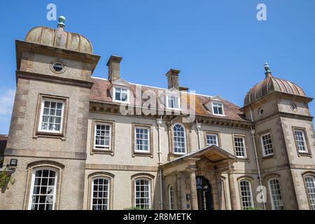 Vue arrière de l'hôtel Fowey Hall à Cornwall Banque D'Images