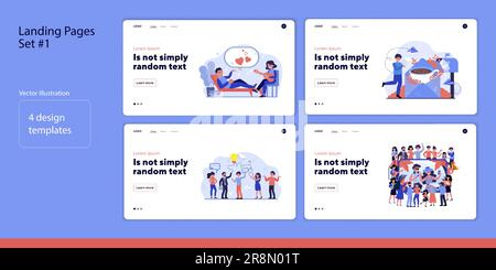 Collecte de communications en ligne Illustration de Vecteur