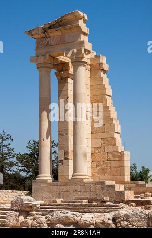KOURION, CHYPRE/GRÈCE - JUILLET 24 : Temple d'Apollon à Kourion à Chypre le 24 juillet 2009 Banque D'Images