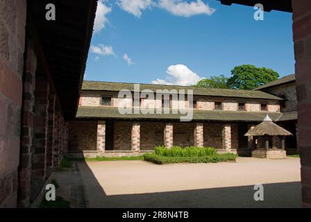 fort romain et musée archéologique de Saalburg, fort romain, fort de Limes, Limes, près de Bad Homburg, Taunus, Hesse, Allemagne Banque D'Images