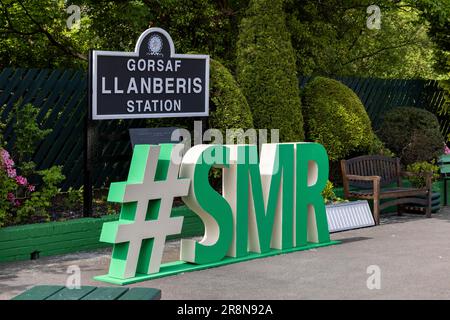 Gare de Llanberis et #SMR, Snowdon Mountain Railway, Llanberis, pays de Galles, Royaume-Uni Banque D'Images