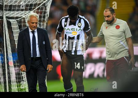 Udine, Italie. 04th juin 2023. James Abankwah d'Udinese pendant Udinese Calcio vs Juventus FC (archive de portraits), football italien série A match à Udine, Italie, 04 juin 2023 crédit: Agence de photo indépendante/Alamy Live News Banque D'Images
