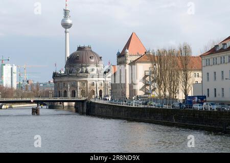 Musée de la Bode, Tour de télévision, Spree, Berlin, Allemagne, Museum Island Banque D'Images