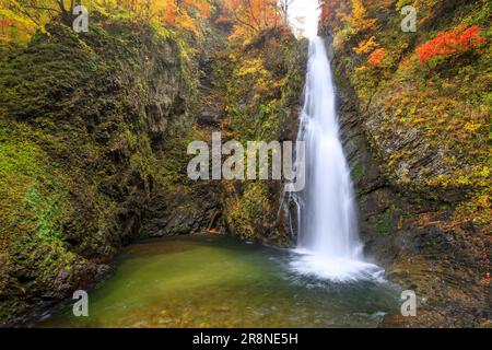 La deuxième cascade de la vallée d'Anmon Banque D'Images