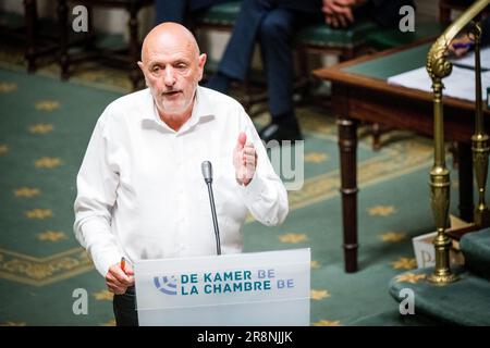 Bruxelles, Belgique. 22nd juin 2023. Les engages' Georges Dallemagne photographié lors d'une séance plénière de la Chambre au Parlement fédéral à Bruxelles le jeudi 22 juin 2023. BELGA PHOTO JASPER JACOBS crédit: Belga News Agency/Alay Live News Banque D'Images