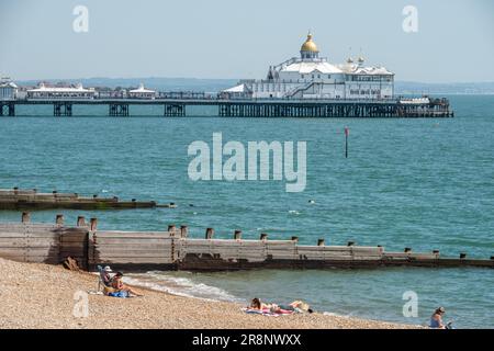 Eastbourne, 16 juin 2023: La jetée Banque D'Images