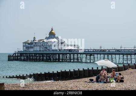 Eastbourne, 16 juin 2023: La jetée Banque D'Images