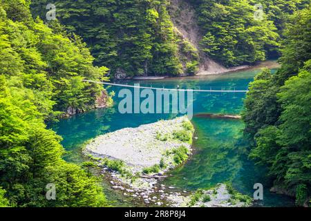 Pont suspendu de rêve à Sunmatakyo Banque D'Images