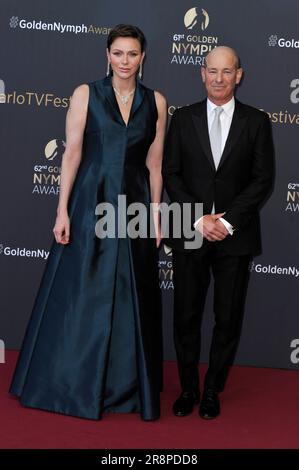 MONTE-CARLO, MONACO - JUIN 20 : la princesse Charlène de Monaco, Howard Gordon , assiste à la cérémonie de remise des prix 'Nymphes d'Or - nymphes d'Or' pendant le 62nd M. Banque D'Images