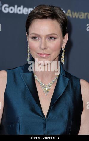 MONTE-CARLO, MONACO - JUIN 20 : la princesse Charlène de Monaco, participe à la cérémonie de remise des prix 'Nymphes d'Or - nymphes d'Or' lors de la télévision Monte Carlo 62nd Banque D'Images